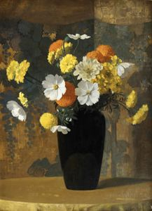 Image of Marigolds and Cosmos