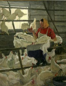 Image of Feeding the Chickens