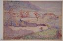 Image of Rural scene, stone wall (untitled)