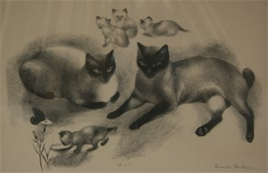 Image of Siamese Cat Family