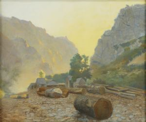 Image of Lorin Farr's Sawmill, mouth of Ogden Canyon