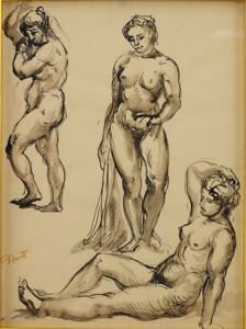 Image of Three Female Nudes