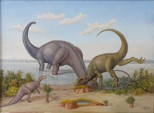 Image of Cretaceous Saurischians and Ornithischians