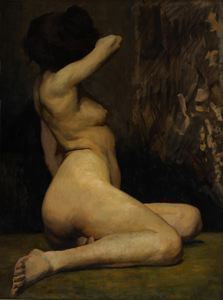 Image of [Nude Female] First Study for: Adoration of the Ages