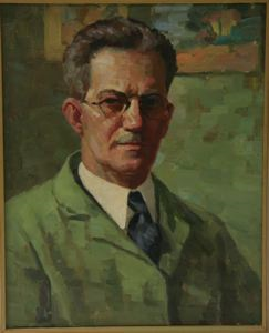 Image of Self Portrait with Green Smock