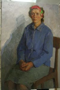 Image of Portrait of Milkmaid, K.E. Kuznetsovoy
