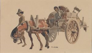 Image of Okinawa, Horse and Cart No.88