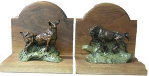 Image of Horse and Bull Bookends (a pair)