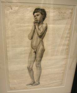 Image of Academic Nude Figure Study of a Boy