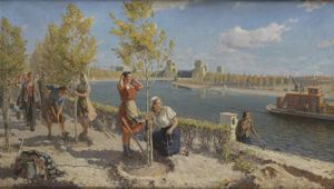 Image of ComSolMols Planting Trees, new Embankment of the Volga Don Canal