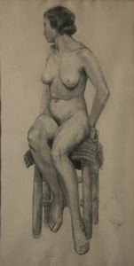 Image of Seated Nude Woman, Paris #