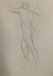 Image of Standing Nude Man #336