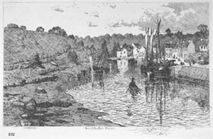 Image of Quai of Pont Aven France, (1895)