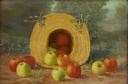 Image of Straw Hat with Apples
