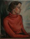 Image of Portrait of a Girl in Red Sweater