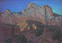 Image of Zion Evening: View West of Springdale, Utah