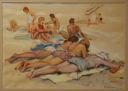 Image of Sunbathers at the Beach